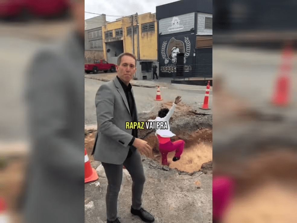 ‘Buraco fake’ usado como cenário para prefeito tiktoker custou R$ 19 mil, usou 7 veículos e 15 funcionários, aponta relatório técnico (VIDEO)