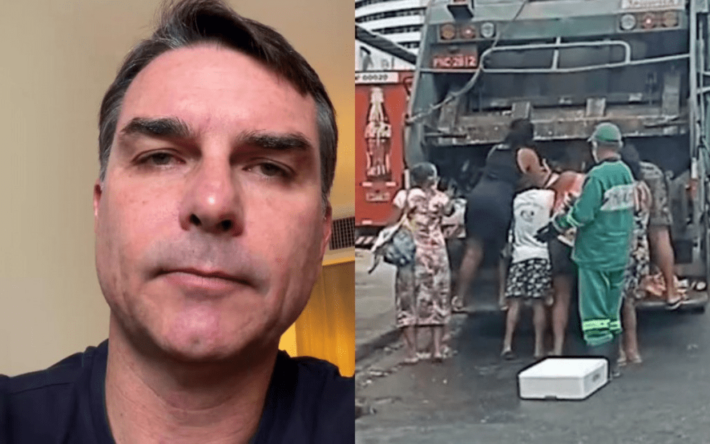 Flávio usa vídeo de fome da época do governo Bolsonaro para atacar Lula (VIDEO)