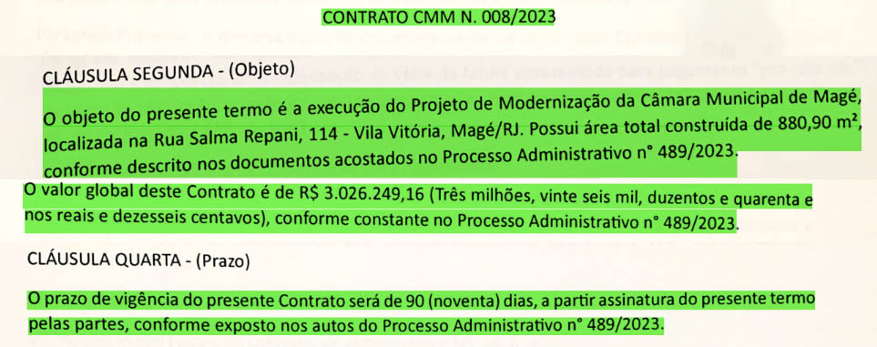 Magé: Modernização da Câmara custou R$ 1,2 milhão a mais que o valor contratado inicialmente