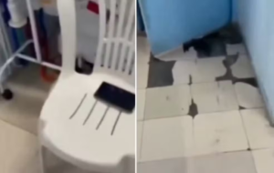 Pacientes denunciam uso de frasco de coleta para oferecer água e falta de estrutura para acompanhantes no Hospital Raul Sertã (VIDEO)