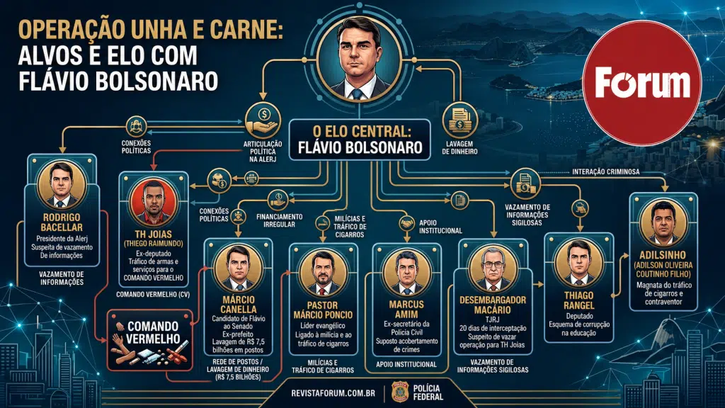 Do ouro ao pó: Unha e Carne expõe elos de Flávio Bolsonaro com milícias e Comando Vermelho