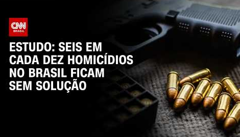 Seis em cada dez homicídios no Brasil ficam sem solução, diz instituto