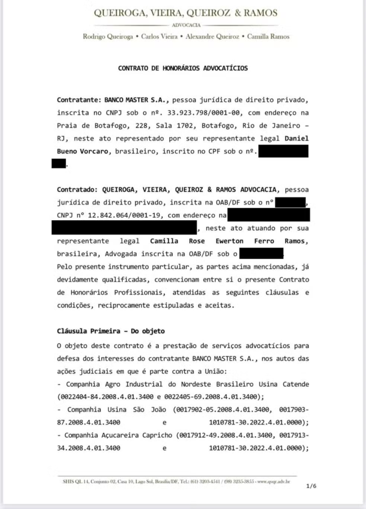 Contrato de Vorcaro previa até R$ 427 milhões a escritório de esposa de desembargador identificado como da ‘turma’ de Nunes Marques