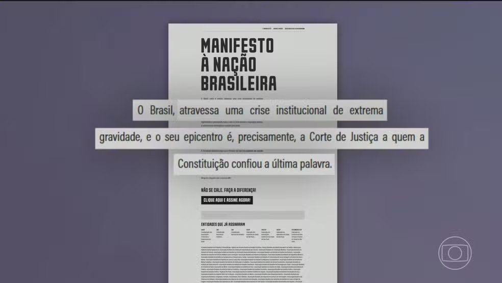 Entidades se manifestam sobre crise no STF: 'Ninguém pode estar acima da lei'